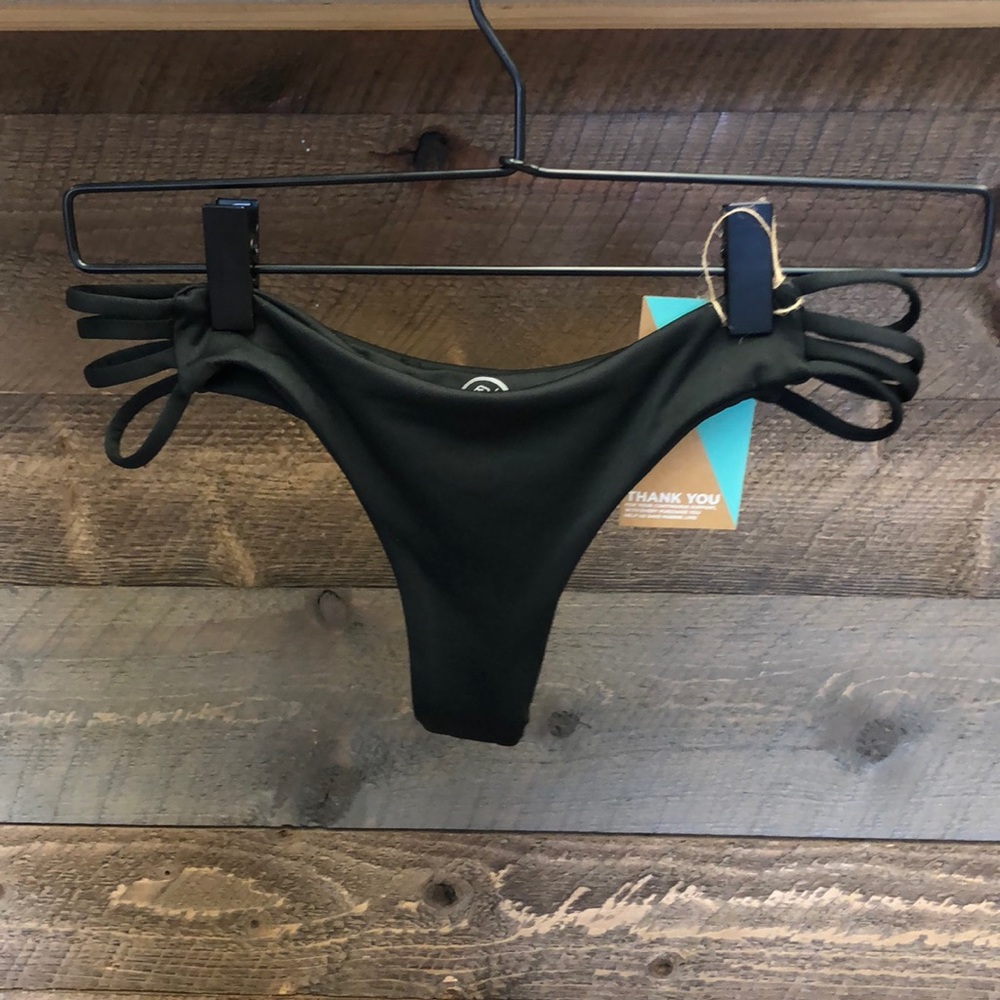 Black sand cloud bikini bottoms